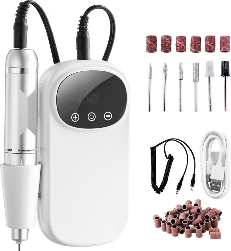 10W Nagelbohrer für Maniküre - 35000 U/min E-Feilenmaschine - Nagelfräser für professionelle Nagelpflege