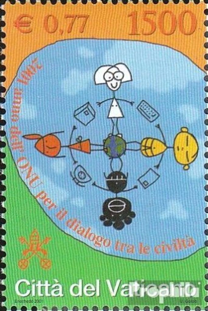 Briefmarken Vatikanstadt 2001 Mi 1374 (kompl.Ausg.) gestempelt Dialog der Zivilisationen