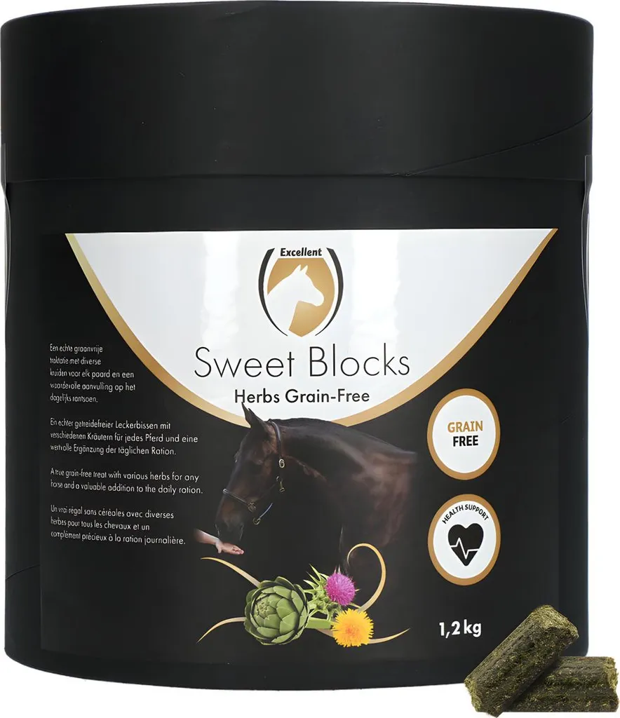 Excellent Horse Sweet Blocks Erbe 1.2kg | Momenti di Benessere Equino