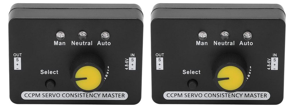 2 Stück RC-Servo-Tester mit manueller Drehzahlregelung und MCU-Steuerung für Motoren mit 4,8šC6 V DC.