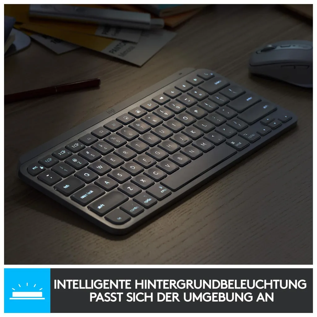 Logitech MX Keys Mini for Mac Clavier Rétroéclairé Bluetooth Gris Sidéral - 7
