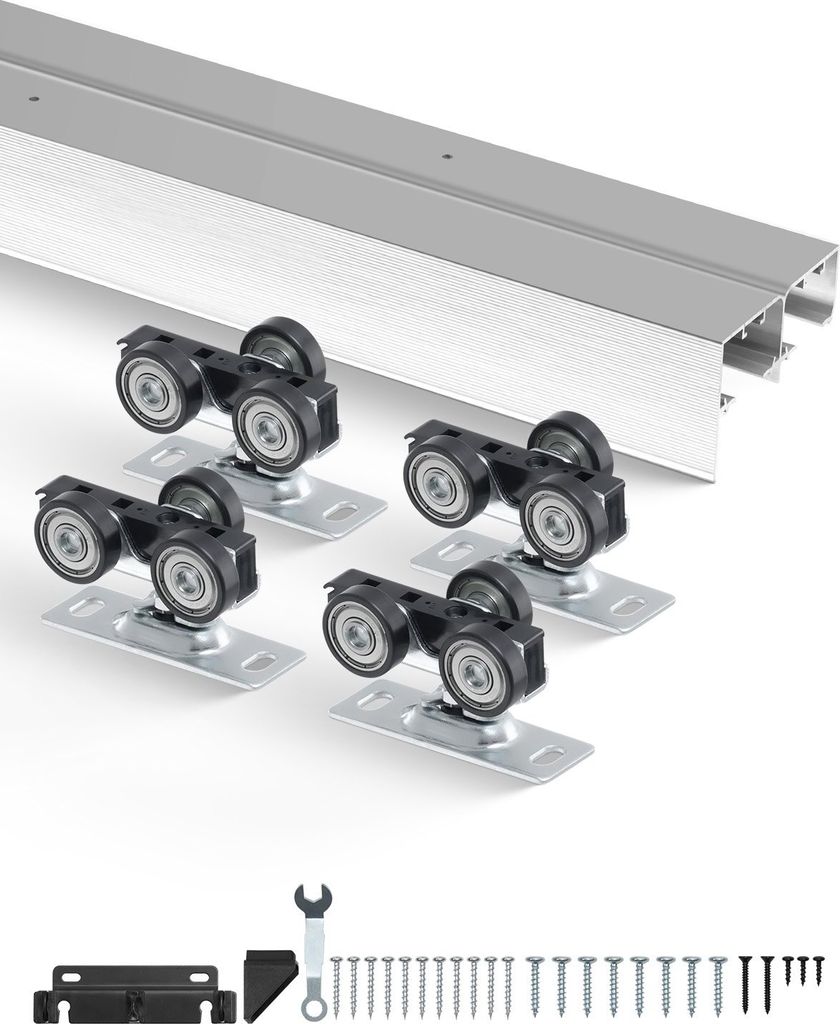 Set di binari per porte scorrevoli Ferramenta a doppio Immagine del prodotto 