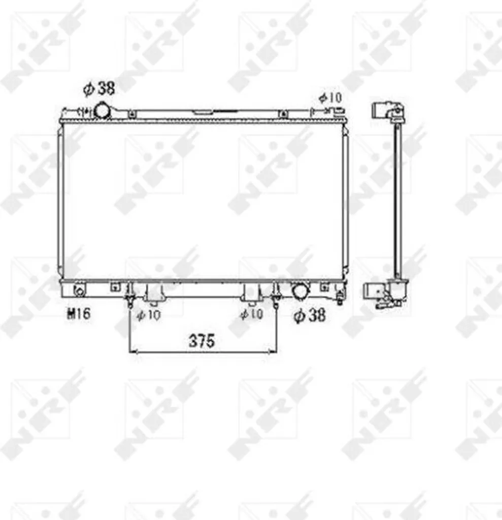 Radiateur refroidissement pour LS F2 : remplacez votre OE 1640050130