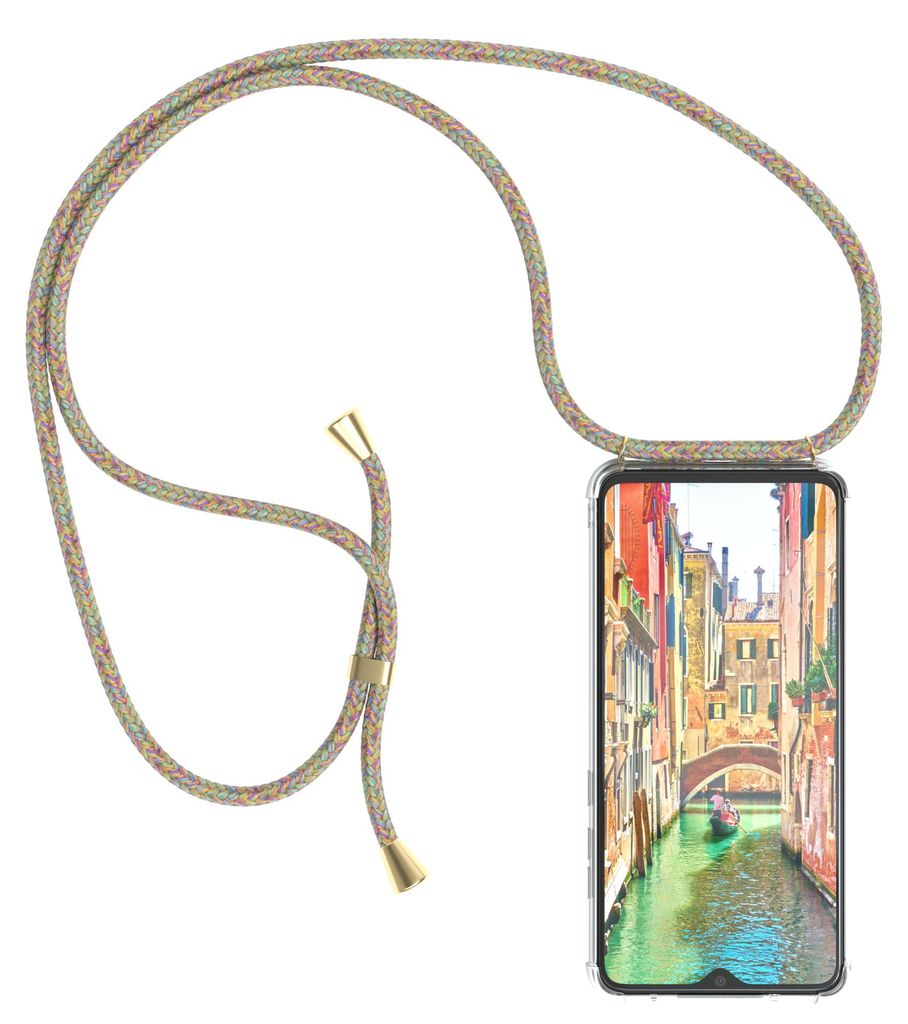 EAZY CASE Handykette mit Hülle für Xiaomi Redmi Note 8 Pro Backcover Handykette, zum Umhängen in Bunt