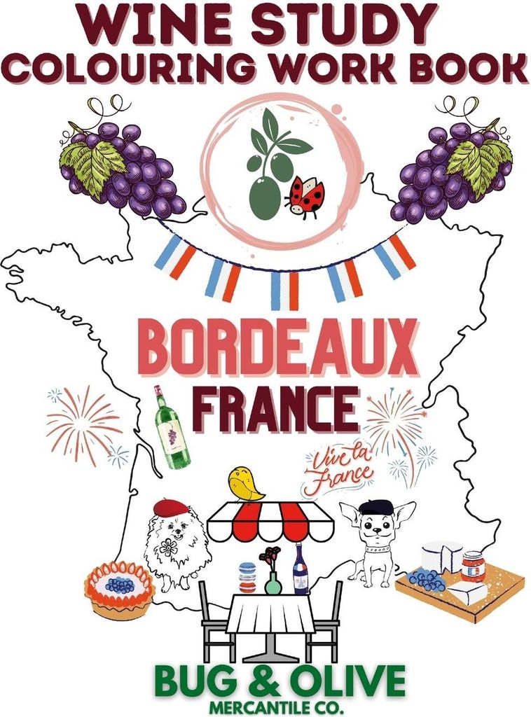 Bug & Olive Bordeaux Colouring Book
