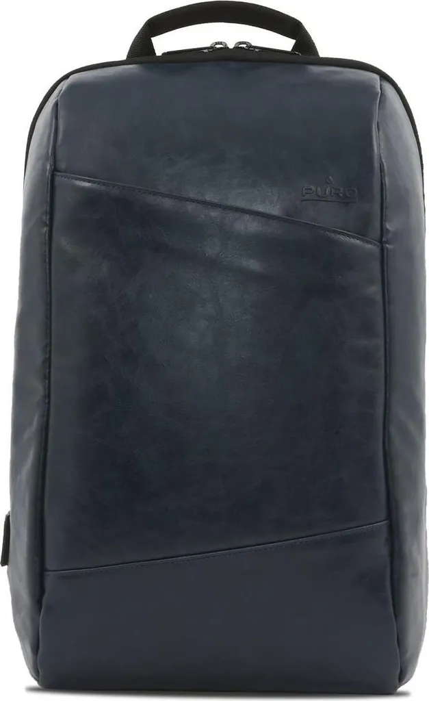 Zaino PURO Byday Blu - Zaino PC 15.6 Ecopelle per Università