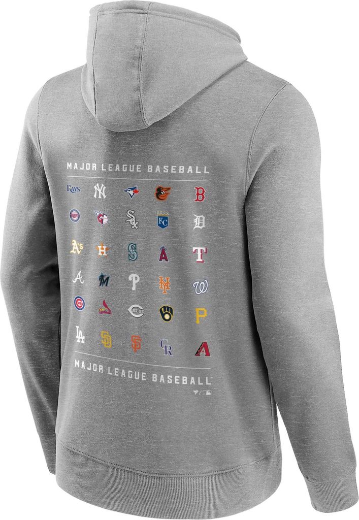 Fanatics - MLB Logo All Team Graphic Hoodie : Grau L Farbe: Produktbild 2