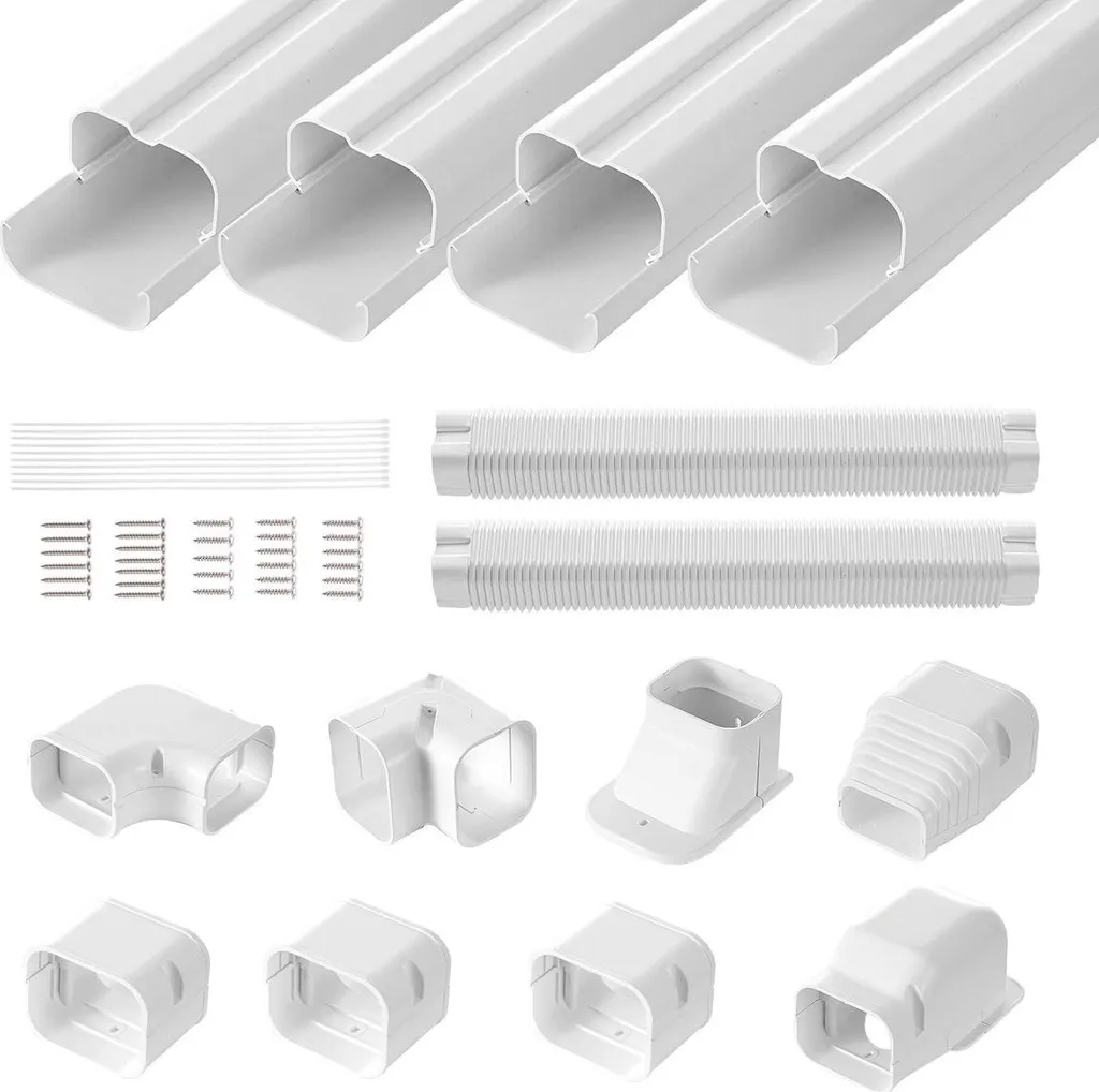 Kit Copritubi Condizionatore 5,35m PVC 76,2mm Bianco - Offerta