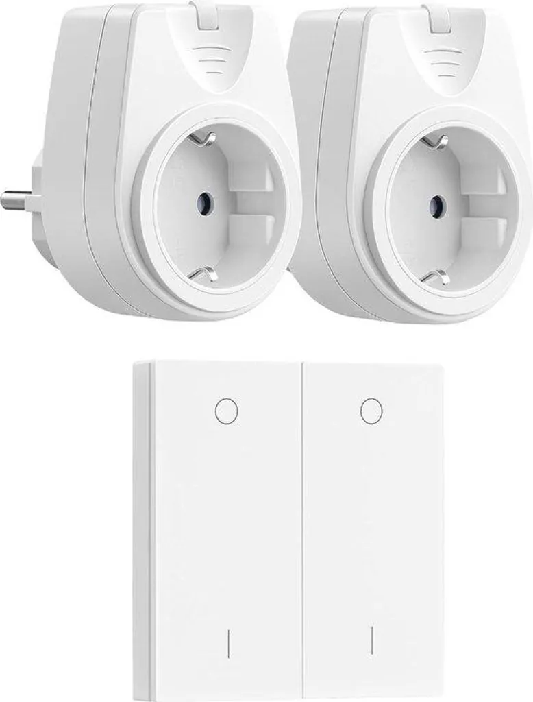 Kit de 3 prises sans fil avec télécommande portée 30m blanc série E10