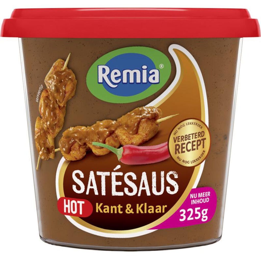 Remia Satésaus Hot 325 g – Pikantná krémová arašidová Obrázok produktu 