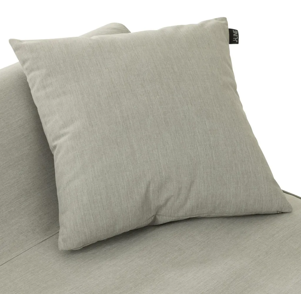 Coussin de jardin gris J-Line pour mobilier de terrasse et balcon - 6
