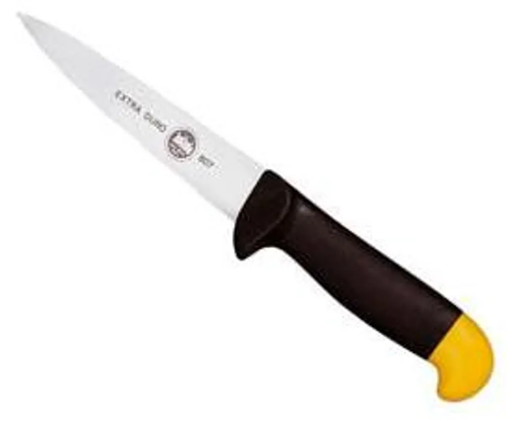 Couteau de boucher 18 cm avec manche plastique ergonomique antidérapant