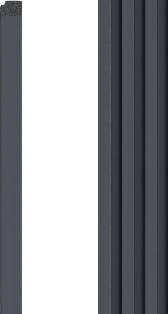 VOX Wandpaneel R-TRIM Linerio L-Line - Akustikpaneel - Innendekoration - Anthrazit 265x3,2x2,1 cm 1 Stück