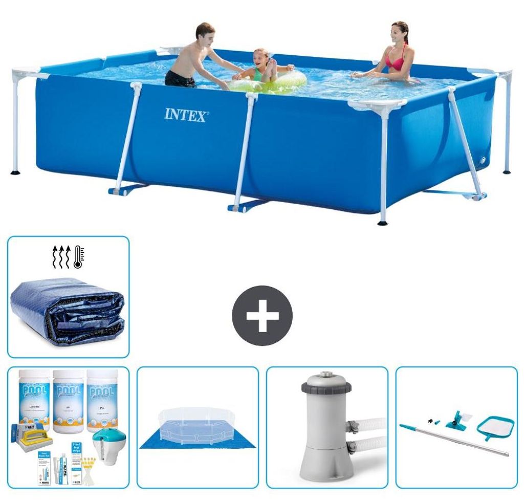 Rechteckiger Frame Pool - 300x200x75 cm - 6-teilig S20055 Produktbild 