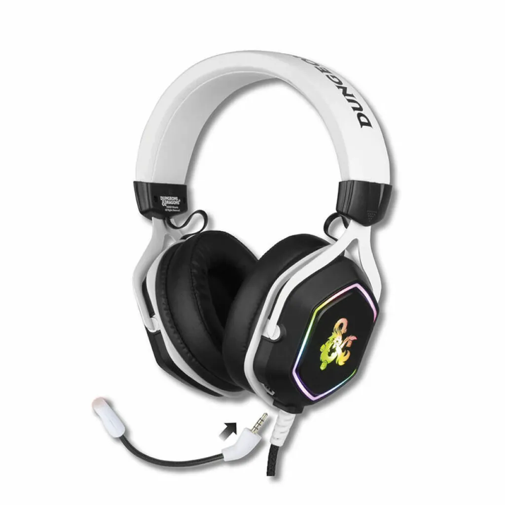 Casque Gamer pour PC Konix D&D D20 - Immersion Totale et Micro Flexible