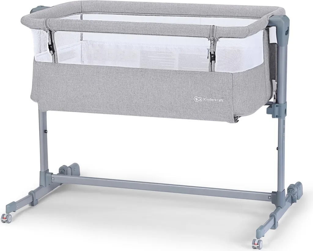 Lit d'appoint NESTE AIR Gris Respirant Kinderkraft : Cododo Multi-hauteur