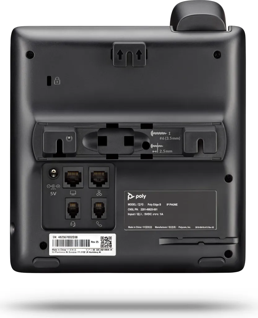 Téléphone de Bureau IP Poly Edge B20 - Solution Idéale pour Open-Space