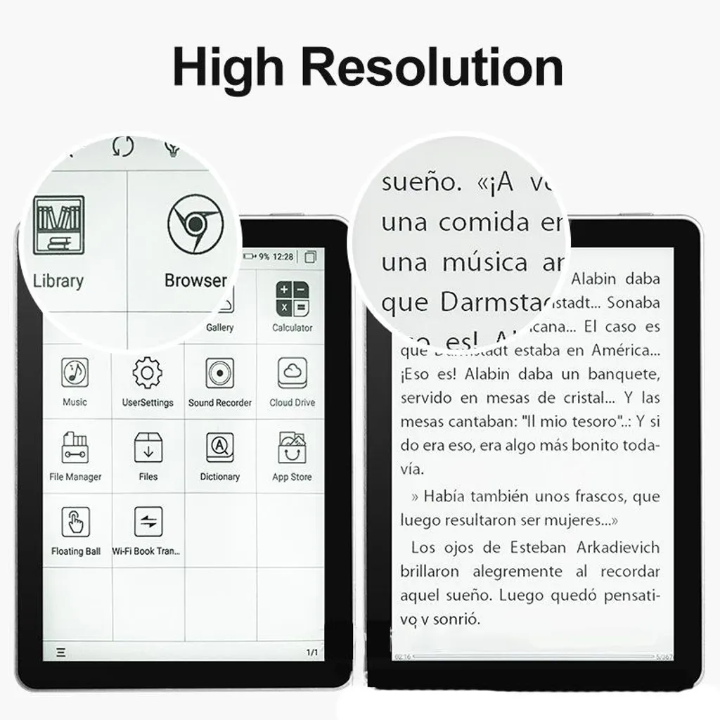 AIORBER Liseuse E-Ink Haute Résolution - Anti-reflet et Autonomie Longue - 4