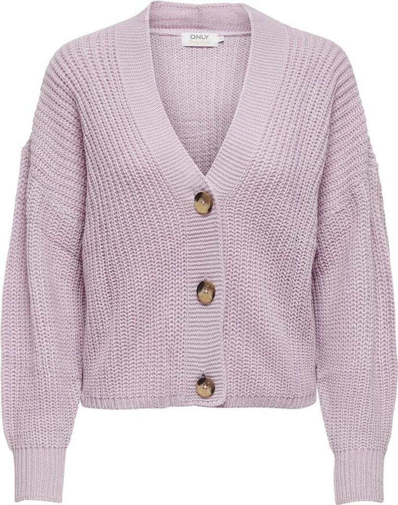 ONLY Kurze Strickjacke Langarm V-Ausschnitt Knitted Produktbild 14