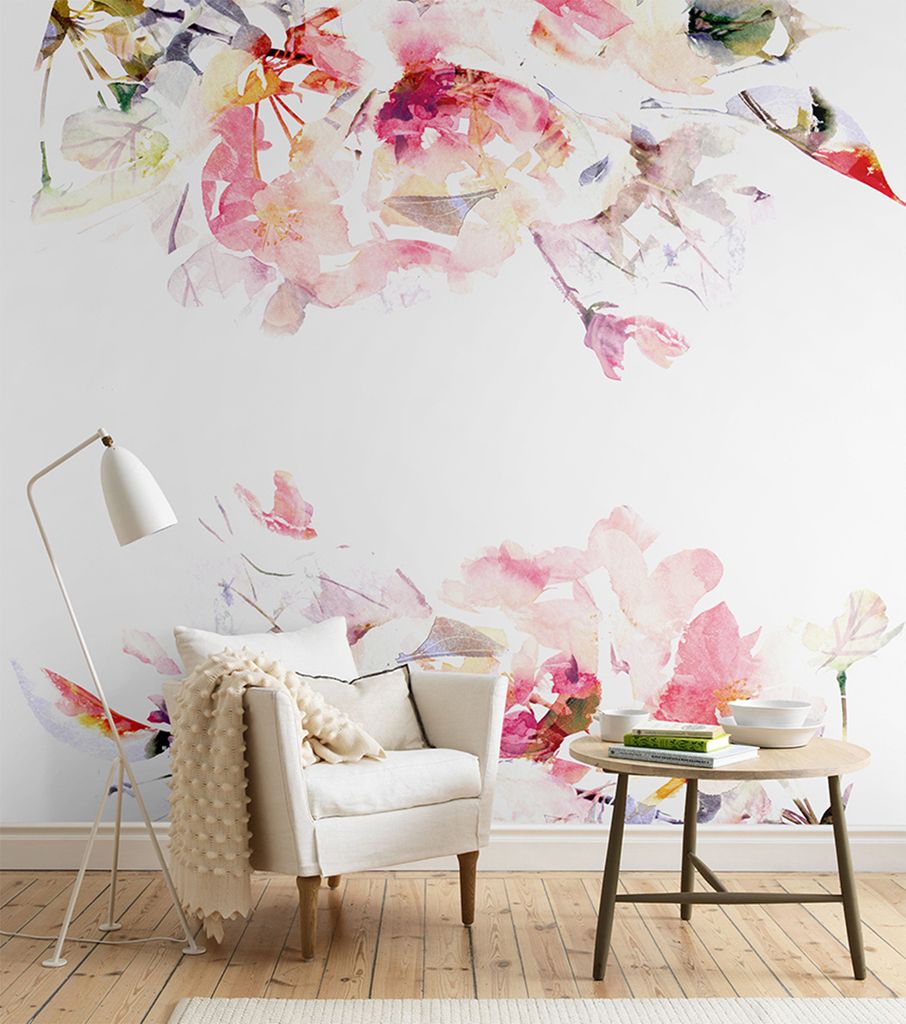 Coloray Fototapete 250x104 cm An Einer Wand Latex Latextapete - Blumen