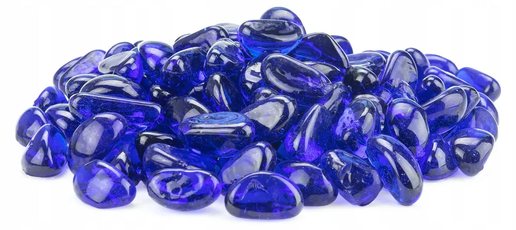 Substrat bleu 1 kg pour décoration d'aquarium et vases design