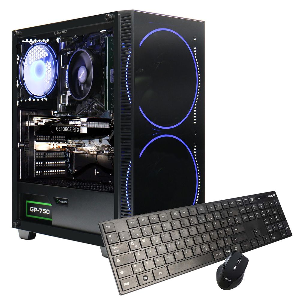 GAMEMAX Gaming-PC Black Hole 7811 Intel Core i5 14400F 16GB Produktbild 
