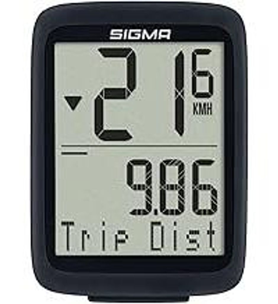 SIGMA BC 8.0 WL |kabelloser Fahrradcomputer mit 8 Funktionen | Fahrrad Tacho ohne Kabel | wasserdichter Geschwindigkeitsmesser & Kilometerzähler