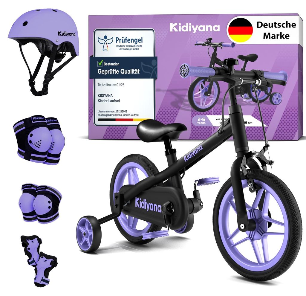 Kidiyana, trottinette 3 en 1, à partir de 3 ans et jusqu'à Image du produit 