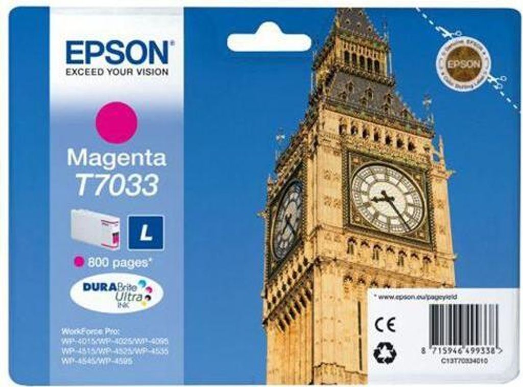 Epson T7033 - Inktcartridge / Magenta (10 ml)