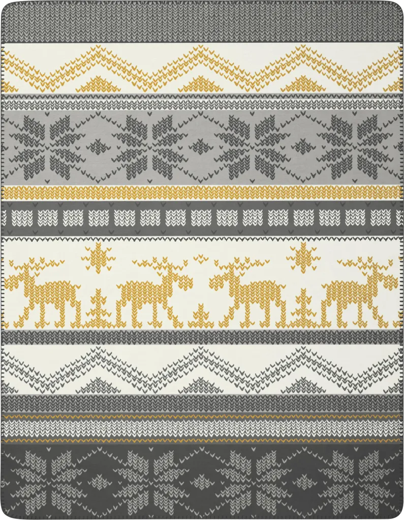 Plaid Douillet en Maille d'Hiver 150x200 cm pour Canapé et Chambre à Coucher