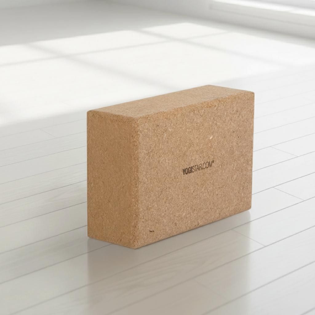 Yogistar Yogablock aus natürlichem Kork, hypoallergen, 22,5 Produktbild 