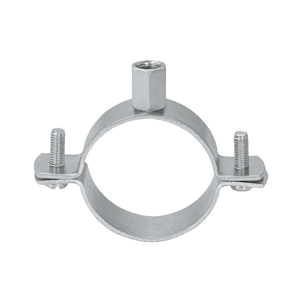 tecuro Schraub-Rohrschelle Ø 16-19 mm, M8 Anschlussgewinde, verzinkt