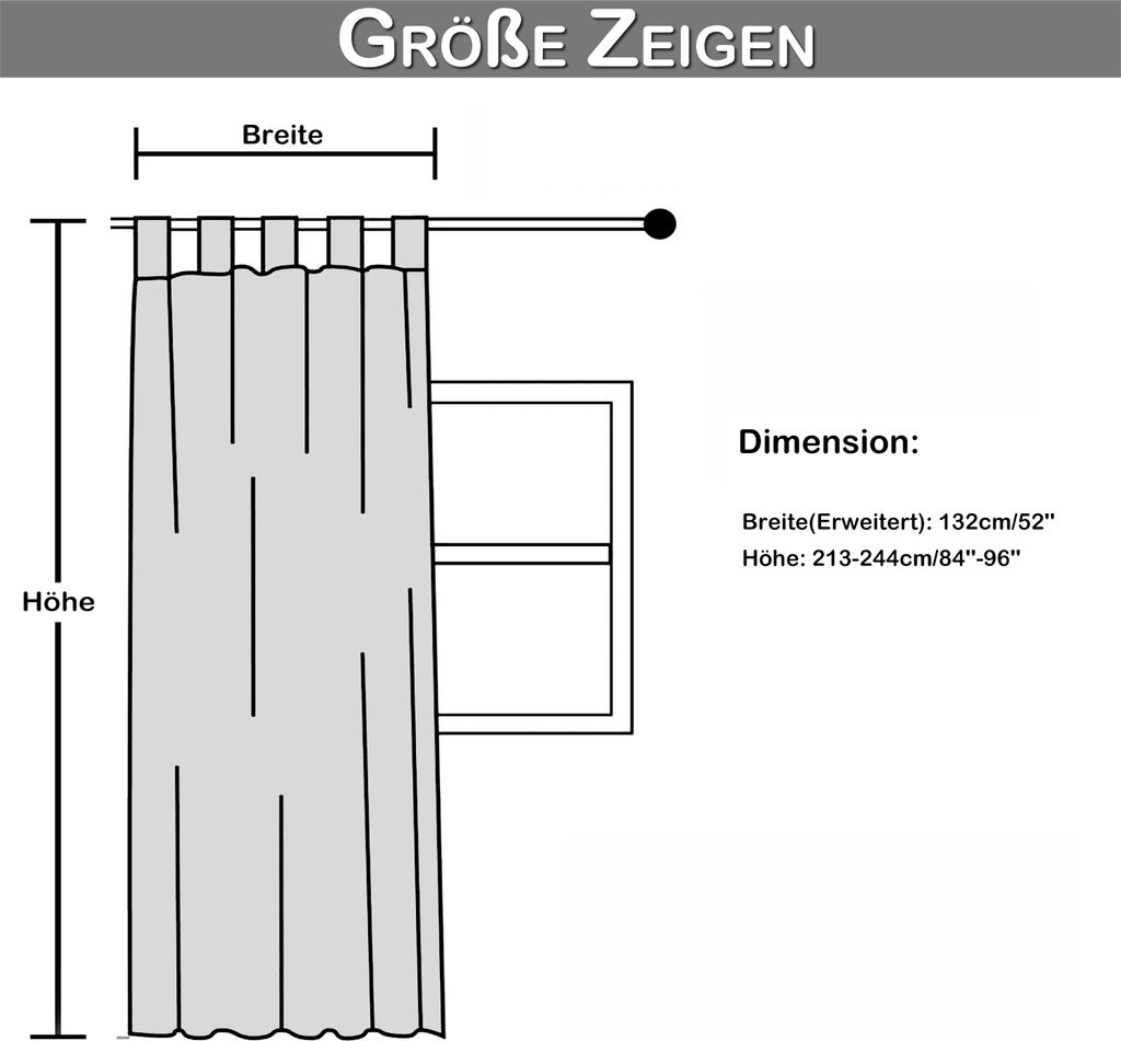2er Set Outdoor Gardine Wasserdicht Halbtransparent, Balkon Produktbild 5