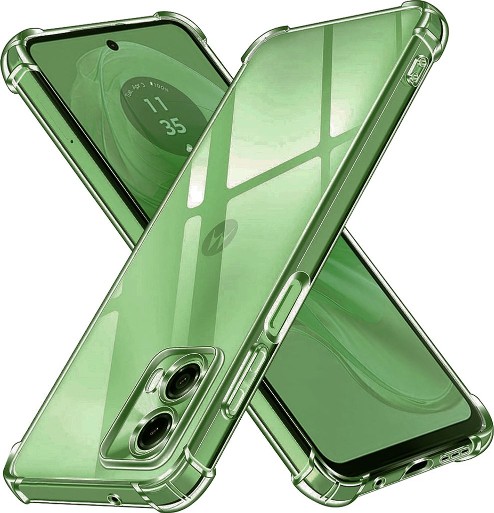Techsuit Shockproof Back Cover Hlle fr Motorola Moto G35 - Transparent