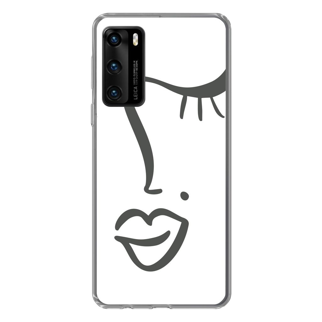 MuchoWow® Handyhülle Schutzhülle Hülle für Huawei P40 Frau Produktbild 