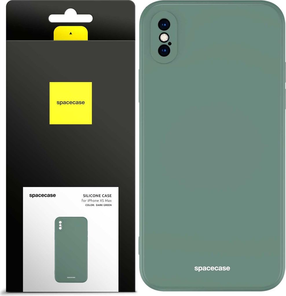 Spacecase Silikonhülle iPhone XS Max dunkelgrün