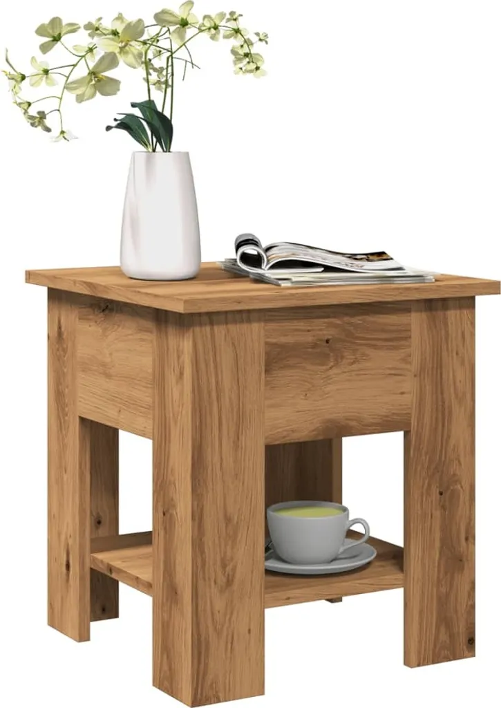 SYFAX™ Tavolino Salotto 40x40 - Calore del Legno Artigianale a Casa - 2
