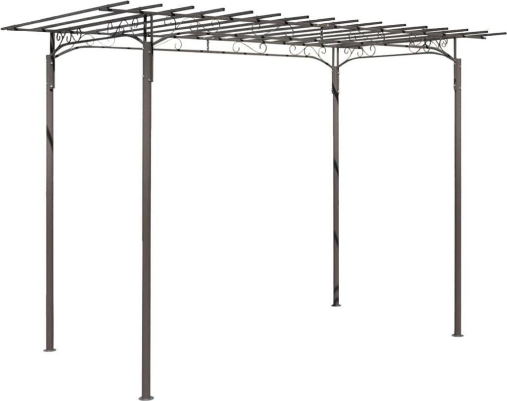 vidaXL Stahl Pavillon Gartenlaube Gartenhaus Laube Produktbild 