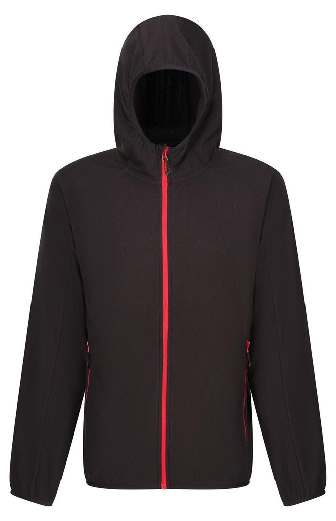 Regatta - "Navigate" Fleecejacke Durchgehender Reißverschluss für Herren FK2342 (S) (Schwarz/Rot)