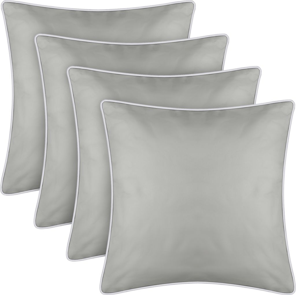 Venkovní polštářek s lemováním 4-pack ( 45 x 45 cm ) Béžový Obrázek produktu 
