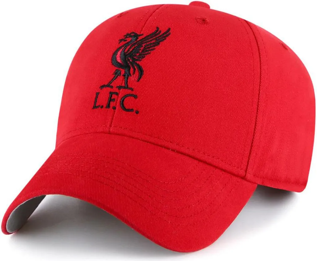 Casquette Liverpool FC Rouge Visière Incurvée - Logo Liverbird Brodé