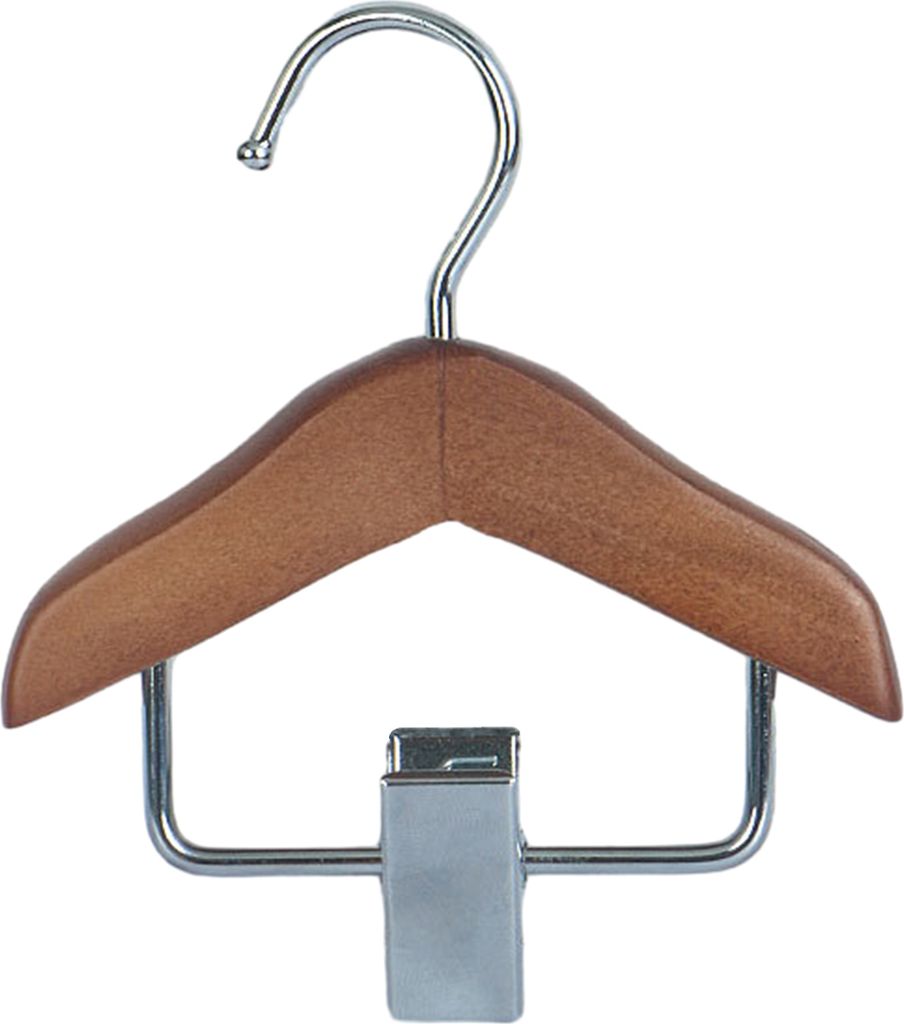 Mini-Kleiderbügel, Premium-Kleiderbügel aus Holz für Babys mit rutschfesten Clips, praktischer Kleiderhaken für Haustiere für zu Hause