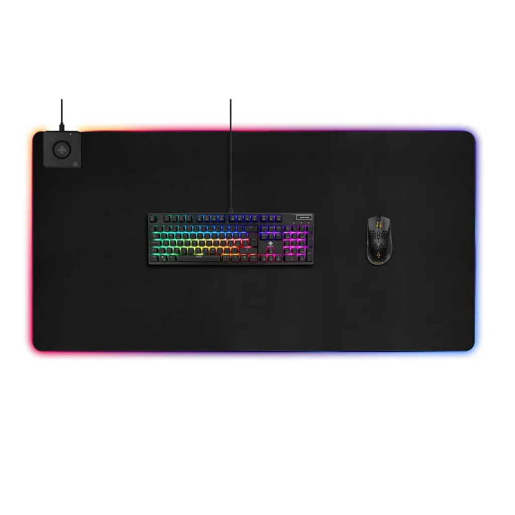 Tapis de souris à induction ultra-précis avec zone de charge rapide Qi