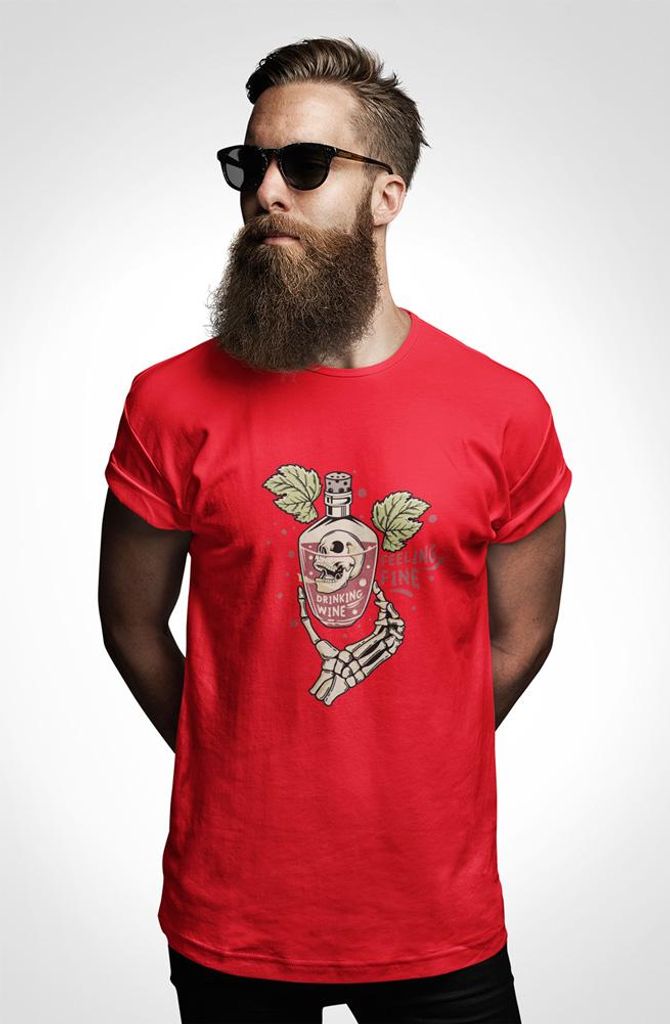 D&B Uni Polo ST00133 Vine Rot-Größe 5XL