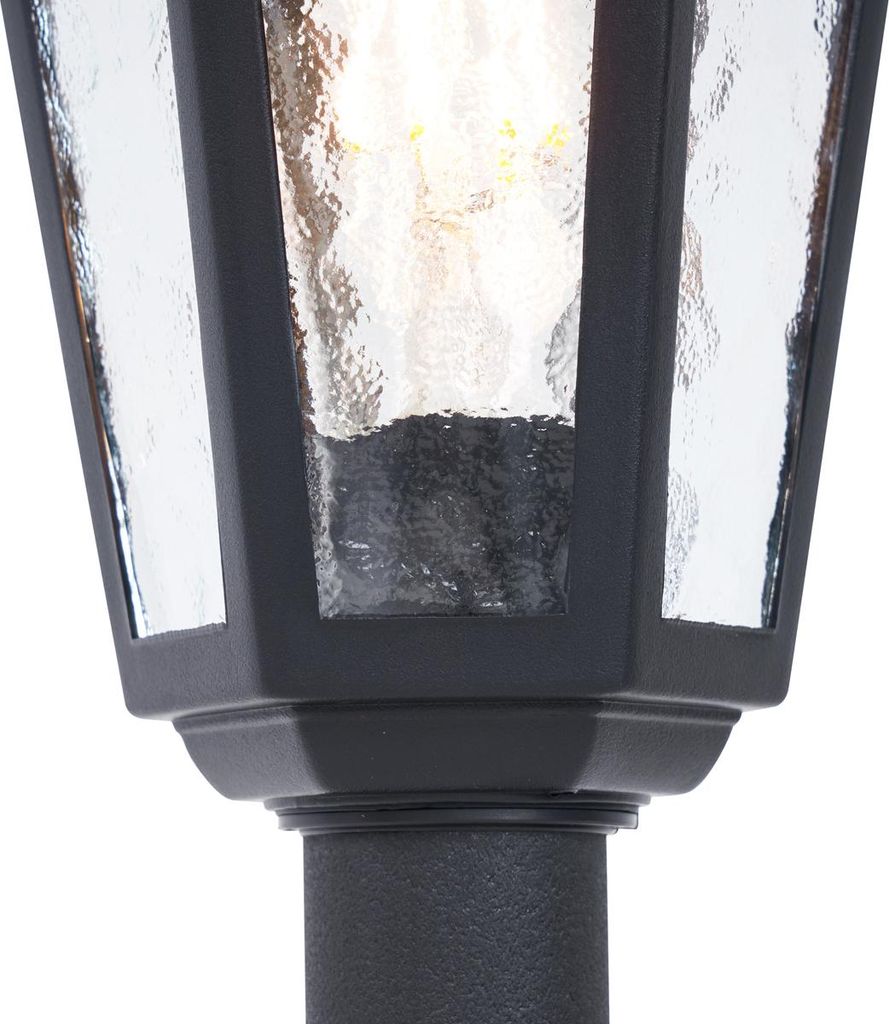 Klassische Wegeleuchte Schwarz 122cm IP44 New Haven Produktbild 