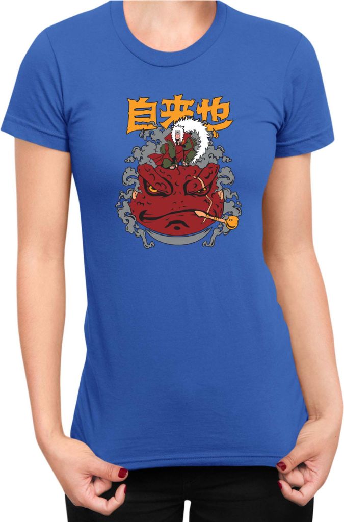 Damen T-Shirt Japan Manga Anime Comics Animation Naruto Gamabunta, Lady M / Blau