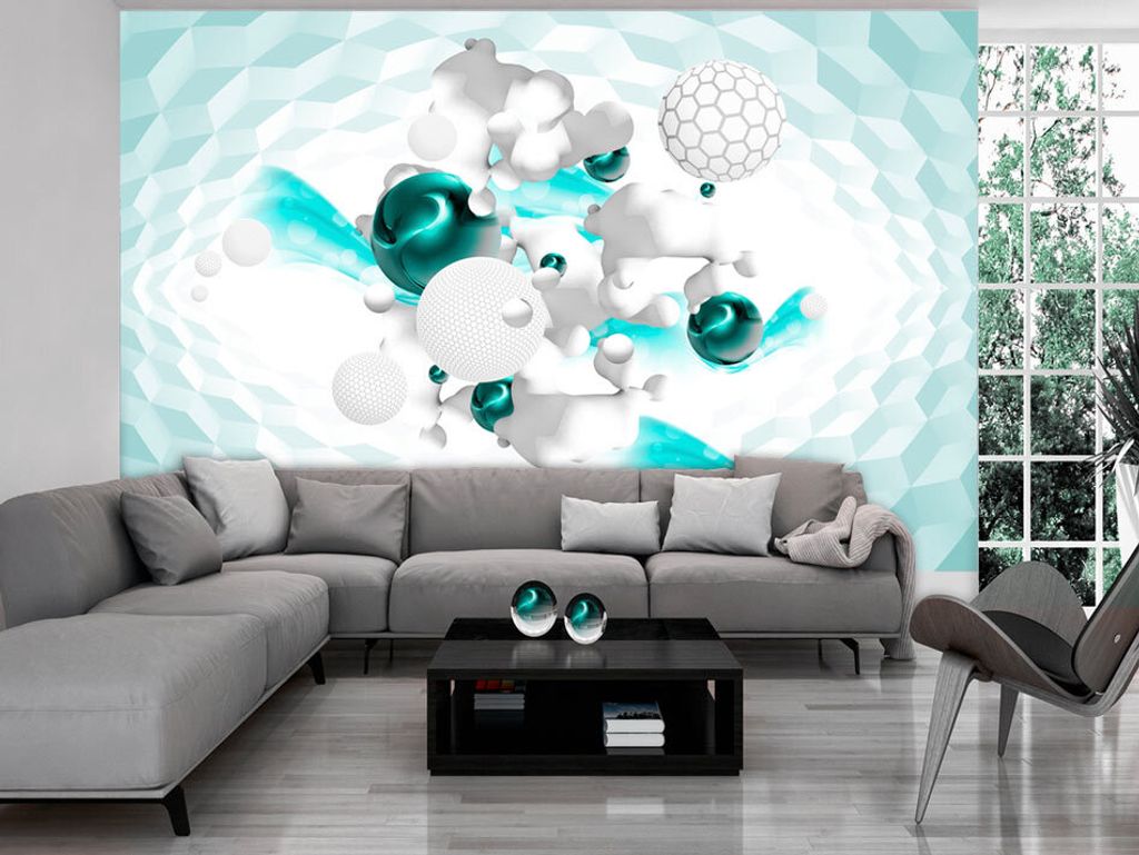 Vlies Fototapete 350x256 cm Tapeten Wandtapete XXL Abstrakt Kugel Bunt a-A-0179-a-c