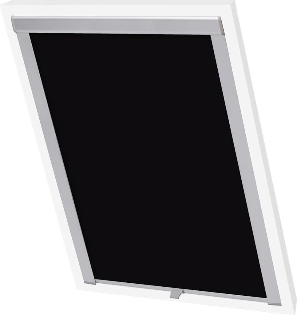 vidaXL Verdunkelungsrollo Schwarz FK06 Produktbild 