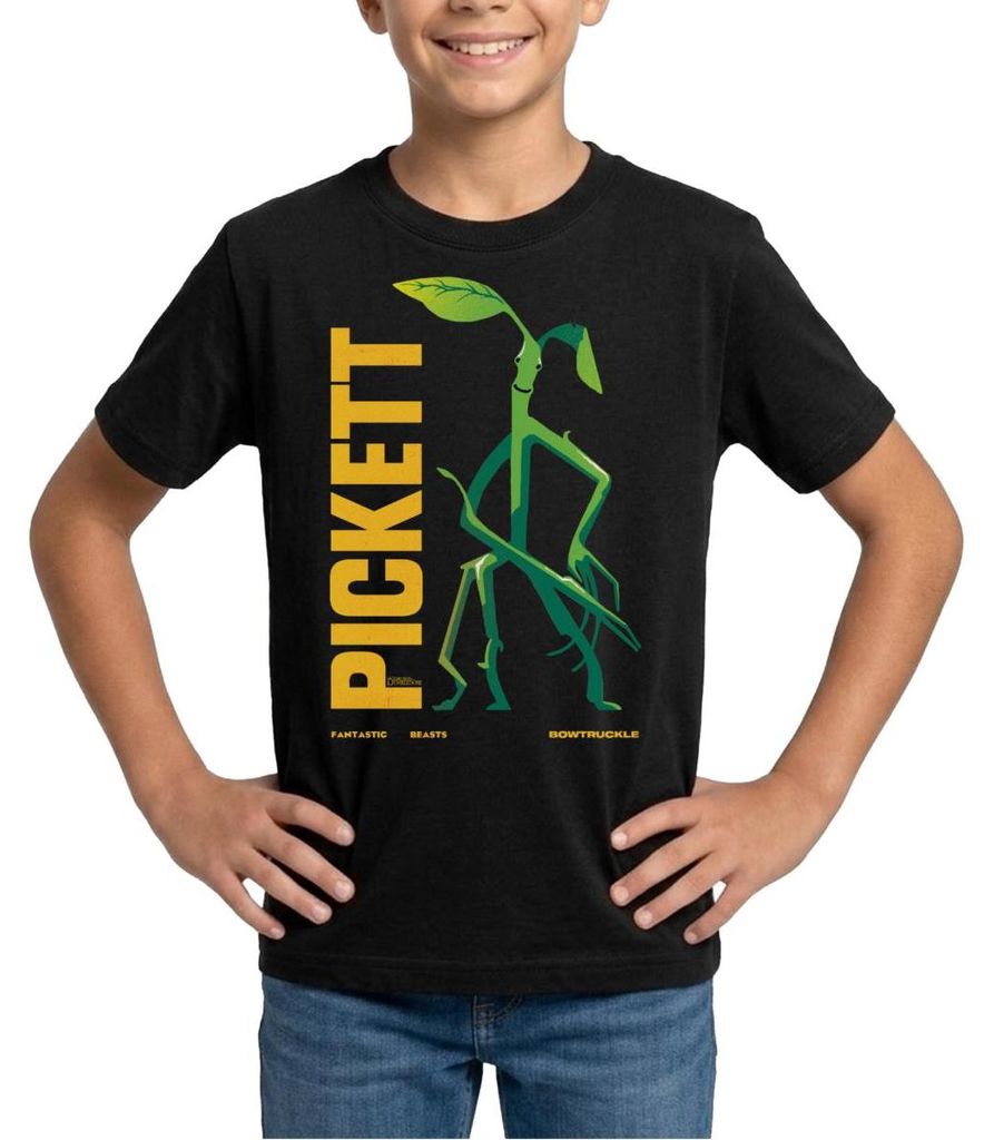 Spreadshirt Phantastische Tierwesen 3 Pickett Teenager T-Shirt, 134/146 (9-11 Jahre), Schwarz