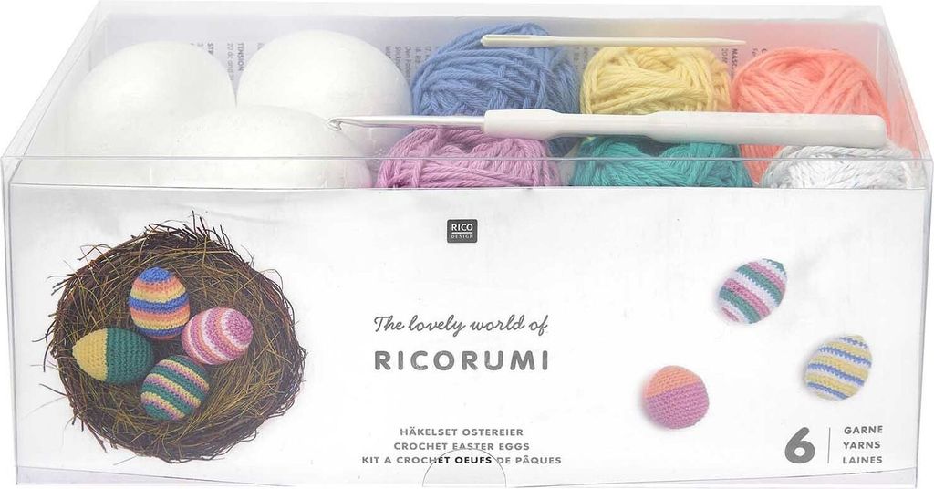 Rico Design 400027.013, DK, Modrá, Zelená, Broskev, Obrázek produktu 